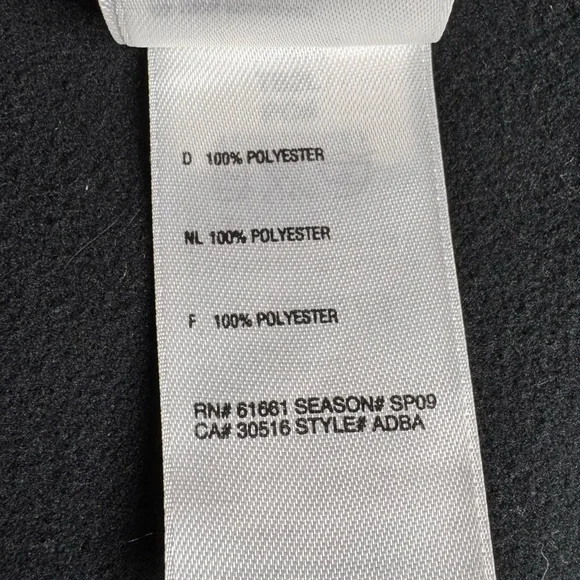 The North Face Men’s Medium Full Zip Hoodie Jacket Black Fleece Lined - Picture 12 of 16